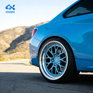 Velg Roda Sarang Lebah Biru 18 19 20 21 22 24 Inch 21x10.5J 5x130 5 Lubang Lebar Cekung Velg Alloy Tempa untuk SUV Mobil Porsche Set - Product Image 1