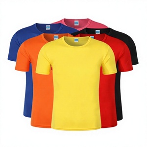 Wholesale Custom Printed Polyester/Cotton Knitted Short Sleeve Quick Dry Solid Pattern Logo Printed Blank Heat-Transfer Men's - Product Image 2