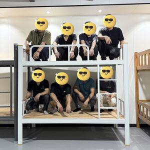 Modern Metal <strong>Bunk</strong> <strong>Bed</strong> With Storage - <strong>Double</strong> Decker Space Saving <strong>Bed</strong> For Bedroom, School Dorm &amp; Apartment - Product Image 2