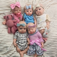 Muñecas Reborn de Silicona Realistas de 16 Pulgadas, Muñeca de Niña con Cuerpo Completo de Silicona Suave, Tacto Real, Hecha a Mano, Sin Pintar, para Artistas