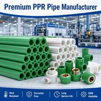 Tuyau PPR, tuyau d'alimentation en eau PP-R, 20 mm à 160 mm, longueur personnalisée, fabricant OEM, fournisseur chinois