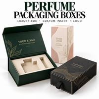 Boîtes d'emballage de parfum personnalisées avec logo, boîtes cadeaux rigides en papier de luxe avec inserts pour flacons de parfum et coffrets cadeaux