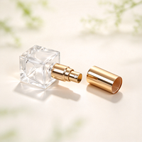 Flacon pulvérisateur de parfum carré en verre de 10 ml, 31,3x8,54 mm, mini atomiseur de voyage rechargeable avec pulvérisateur