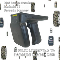 Lecteur RFID UHF portable Seuic, scanner de codes-barres 2D, écran 5,5 pouces, USB, ABS, Android 11, lecteur-graveur 20M pour l'inventaire des entrepôts