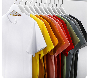 เสื้อยืด 210 กรัม แบรนด์ส่วนตัว สีขาว คอกลม เสื้อยืดผู้ชาย เสื้อยืดเนื้อหนา พิมพ์โลโก้ตามสั่ง - Product Image 1