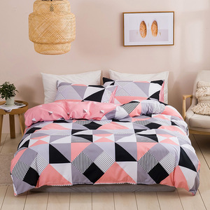 European Style Quilt Cover Set - Durable Polyester <strong>Bedding</strong> with Matching Pillowcases - Product Image 3