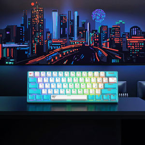 <span class=keywords><strong>Teclado</strong></span> Mecánico para Juegos <span class=keywords><strong>Havit</strong></span> KB903L de 61 Teclas con Retroiluminación LED de Arcoíris, <span class=keywords><strong>Teclado</strong></span> para Juegos con Cable USB Iluminado para PC - Product Image 4