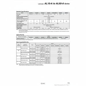 Pièces pneumatiques AL50-10-R-A de lubrificateur pneumatique SMC - Product Image 1