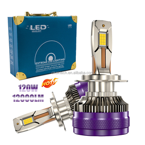 Bombilla <span class=keywords><strong>LED</strong></span> para Faros Delanteros de Coche, 240W, 22000LM, 12V, CSP, H4, <span class=keywords><strong>H7</strong></span>, H11, H13, 9004, 9005, 9006, Can Bus, Plug and Play - Product Image 3