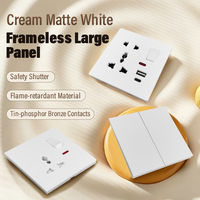 Enchufe de Pared Universal Estándar Británico de 13/16A, Logotipo Personalizable, Retroiluminado, 220V, USB Tipo-C, ODM, OEM, de Fábrica