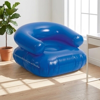 Canapé-lit gonflable convertible moderne et durable pour enfants, fauteuil avec accoudoirs, mobilier de maison, chaise de loisirs pliable, hôtel, école, ASTM EN71 PVC