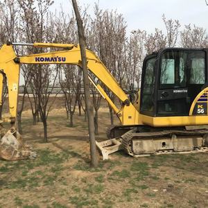 Excavadora <span class=keywords><strong>Komatsu</strong></span> PC56-7 en Venta, 95% Nueva, Peso Operativo de 5.3 Toneladas, Capacidad del Cucharón de 0.22m, PLC y Bomba/Rodamiento Incluidos - Product Image 1