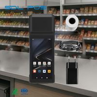 Máquina de Punto de Venta con 2 GB de RAM, Conectividad Wi-Fi, Impresora de Recibos Portátil, Pantalla HD Clara para Caja de Restaurante, Sdlpos