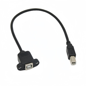 <b>Usb</b> Male To Female <b>Printer</b> Extension <b>Cable</b> With Screw Holes And Ear Tabs <b>For</b> Data Transfer - Product Image 3