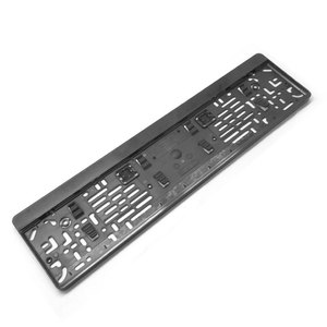 Marco Portaplacas Europeo de Plástico Negro para Automóvil - Product Image 2
