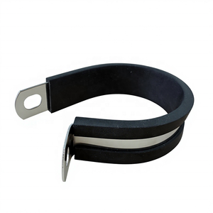 แคลมป์<span class=keywords><strong>รัด</strong></span>ท่อแบบ<span class=keywords><strong>สาย</strong></span>รัดรูปตัวยู  ทำจากเหล็กชุบสังกะสีและเหล็กกล้าไร้สนิม  บุ<span class=keywords><strong>ยาง</strong></span> EPDM  พร้อมหน่วยวัดเป็นนิ้ว - Product Image 2