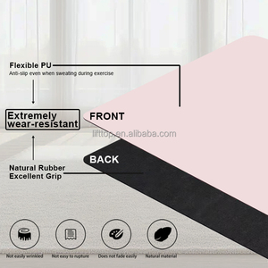 Lifttop in cong PU cao su phổ biến colorway ô liu hình dạng dễ thương hình bầu dục sinh thái không trượt sang trọng tự nhiên Yoga <span class=keywords><strong>Mat</strong></span> - Product Image 5