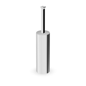 Zucchetti Bellagio in acciaio inox Set tazza di vetro accessori bagno WC portaspazzole - Product Image 1