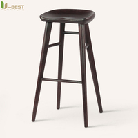 Chaises de bar en métal U-best, meubles commerciaux, chaises hautes de luxe, chaises de cuisine, bois massif, confortables