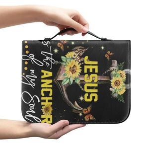 حقيبة يد نسائية بطبعة أزهار عتيقة بتصميم كلمة بو غطاء الكتاب المقدس بمقبض بسحّاب من البوليستر جراب الكتاب المقدس للصلاة في الكنيسة - Product Image 3