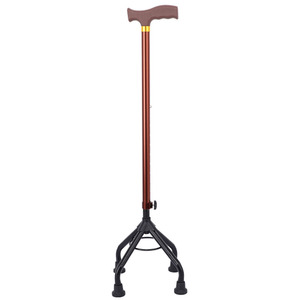 Canne à quatre pieds An Yuda en alliage d'aluminium, légère, antidérapante, pour personnes handicapées, hauteur réglable, aide à la marche - Product Image 1