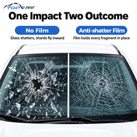 Film de protection de pare-brise de voiture en TPU, film de pare-brise avant auto-réparant anti-éclats haute clarté 6,5 mil 1,52*15 m 10 ans OEM