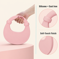 Kettlebell en forme de sac à main de 10 lb, en silicone et fonte, équipement de fitness lesté pour la maison, la gym, le Pilates et l'entraînement de force