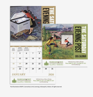 Calendriers muraux vintage classiques américains personnalisés avec logo promotionnel 2027, 11x10 pouces, agrafés, cadeau de bureau, vente en gros pour entreprises