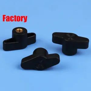 中国工厂 product 黑色塑料 pp 头旋钮手柄螺母