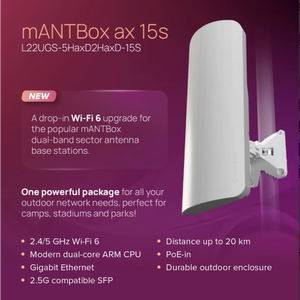 Commutateur Mikrotik RB921GS-5HPACD-15S POE 24 ports avec antenne intégrée - Product Image 2