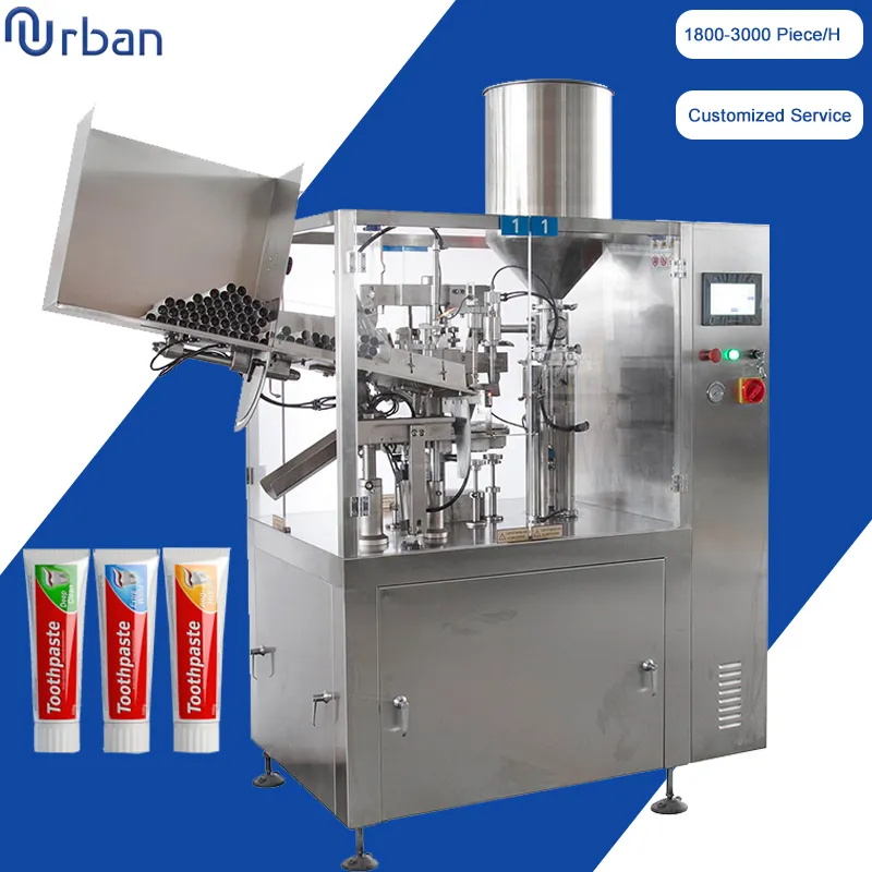 NF-60Z Automatic Cream Cosmetic Soft Tube Filling Machine And Lotion Soft Alu Tube Filling And Sealing Machine