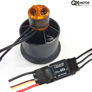 Moteur Qx-Motor 50 mm <span class=keywords><strong>EDF</strong></span> 12 pales, ventilateur cannelé QF2611, moteur brushless 3300KV/4000KV/4600KV, ESC 40A pour avion RC, CE ROHS - Product Image 5