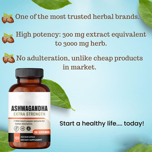 Hữu Cơ Halal giấy chứng nhận tự nhiên <span class=keywords><strong>Ashwagandha</strong></span> chiết xuất viên nang tinh khiết thảo dược bổ sung ashwaganda - Product Image 3