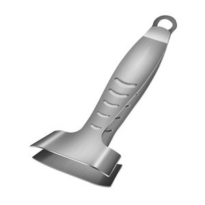 Pince d'épluchage double extrémité en acier inoxydable 304 pour la cuisine, outils pour viande et volaille, couleur argent - Product Image 3