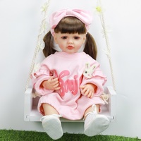 Muñeca de juguete de aspecto Real para niñas, juegos de muñecas falsas de 22 pulgadas, sin BPA, materiales prémium, regalo de vacaciones