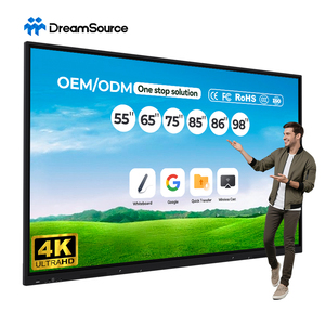 หน้าจอสัมผัสขนาด 55 65 75 นิ้ว กล้อง 4K AI พร้อม WIFI สมาร์ทบอร์ดไวท์บอร์ดแบบอินเทอร์แอคทีฟสำหรับการประชุม - Product Image 1