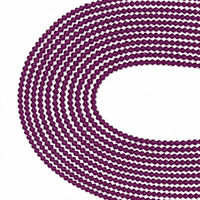 Perles en résine d'améthyste facettées à double pointe de 4 mm pour la fabrication de bijoux et les projets de perlage