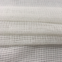 Tissu de rideaux voilages blancs en polyester IFR personnalisés en gros de Chine