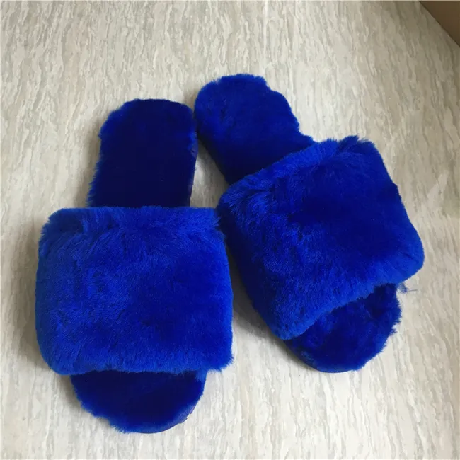 Fornitore professionale vendita calda a buon mercato morbido Indoor migliori pantofole in pelliccia di lana Merino
