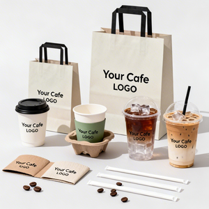 Factory Custom Printing Eco-friendly Durable Kraft <b>Paper</b> Coffee Bag for One Cup Two Cups Four Cups Takeaway - Product Image 2