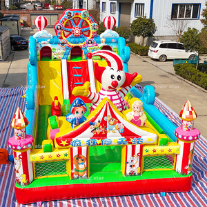 Grande toboggan gonflable écologique d'extérieur pour <span class=keywords><strong>30</strong></span> enfants, PVC de qualité commerciale 12mx6mx6m pour les événements de terrain de jeux et de carnaval - Product Image 3