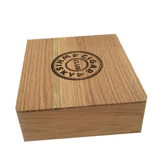 <span class=keywords><strong>Contenitore</strong></span> di cedro da tavolo angoli arrotondati in legno scrigno scatola di quercia con chiusura magnetica regalo per la memoria, scheda, uomo sigaro - Product Image 1