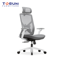 Sedia da Ufficio Ergonomica Moderna di Lusso Leggero con Rete, Regolabile in Altezza, Girevole a 360°, Poggiatesta, Gas Antiesplosione per Ufficio e Casa - Vendita all'Ingrosso