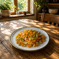 Mikado BRC Halal Légumes Mixtes en Conserve (Maïs, Carottes, Pois, Haricots) Prêts à Consommer pour Toute la Famille