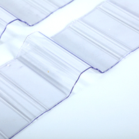 Vente en gros de feuilles ondulées transparentes en polycarbonate, feuilles de toiture en plastique transparent pour entrepôt