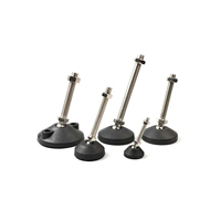 Pied de nivellement universel réglable M12 M14 M16 avec base en nylon antidérapante et amortissante pour support de machine-outil
