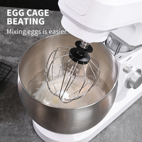 Mixer Stand Elektrik untuk Makanan, Roti, Kue, Adonan, Pengocok Telur dan Susu, Bahan Stainless Steel, Kapasitas 8L, Harga Pabrik OEM/ODM