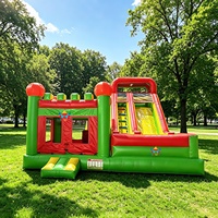 Château gonflable classique avec toboggan aquatique, château de saut personnalisé pour enfants, meilleur choix pour les entreprises de location