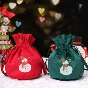 Christmas Velvet Jewelry Pouches for Gift with Button Perfume <b>Makeup</b> Storage <b>Drawstring</b> <b>Bag</b> - Product Image 4