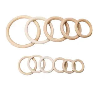 Diy Accessoires Handgeweven 15-180Mm Houtkleur Ring Kraal